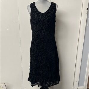 April Cornell Black Floral Midi Dress